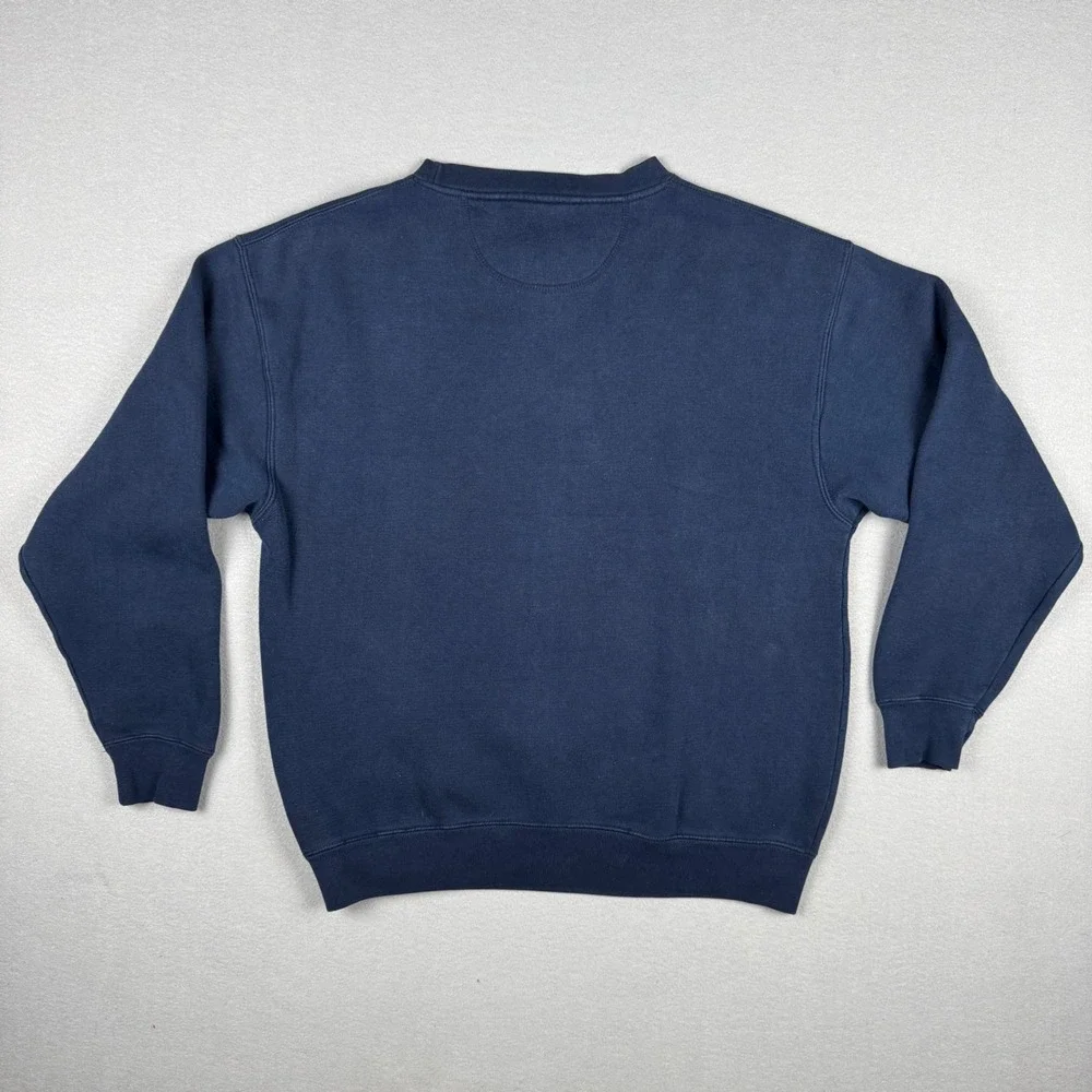 Vintage Champs Michigan Wolverines Sweatshirt Mens Medium Navy Blue Crewneck M - Picture 4 of 8